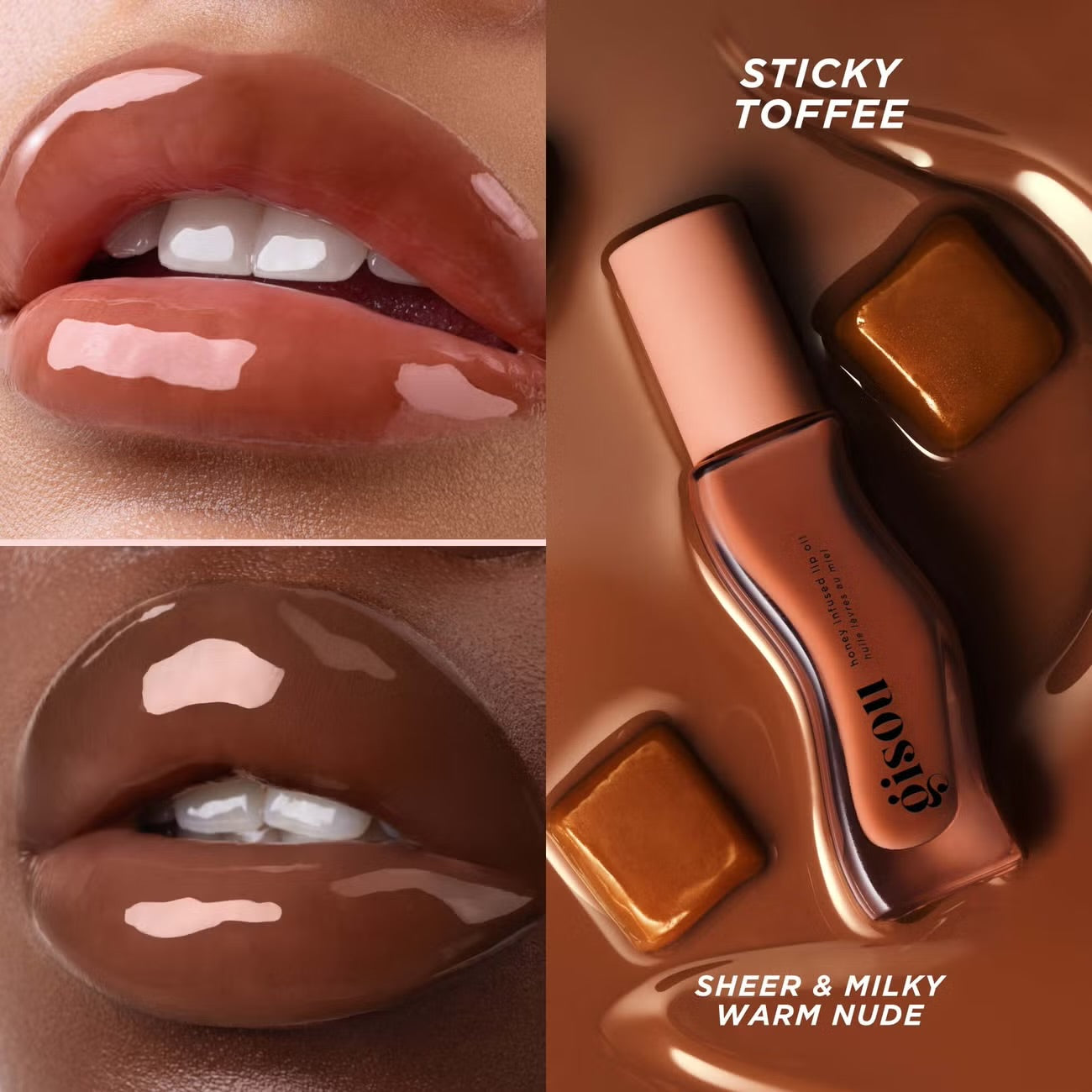 Gisou Honey Infused Lip Oil - Sticky Toffee